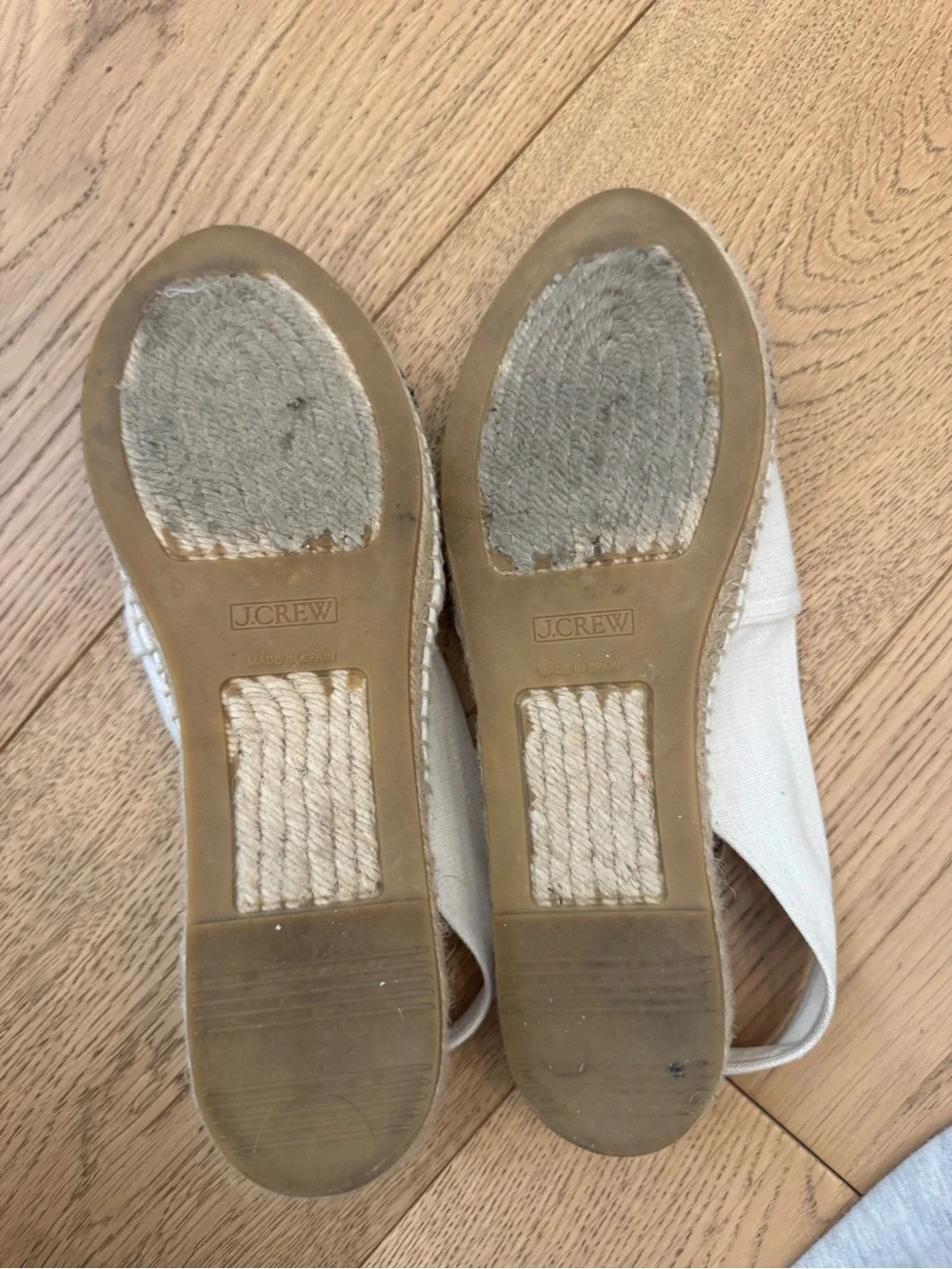 J. Crew cap toe slingback espadrilles in canvas